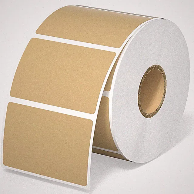 2.25"x1.25" Brown Thermal Sticker Labels for Thermal Label Printer, Self-Adhe...