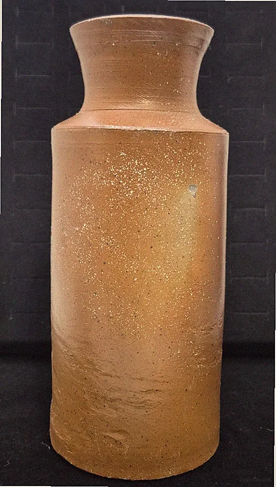 Antique Red Brown Blacking or Ink Bottle