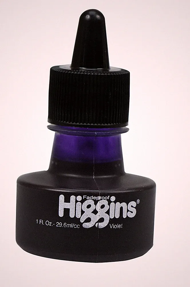 Dye-Based Drawing Ink, Violet, 1 Oz Bottle (44107)