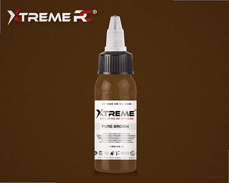 EU REACH Compliant PURE BROWN by Xtreme Ink Premium Tattoo Color Pigment