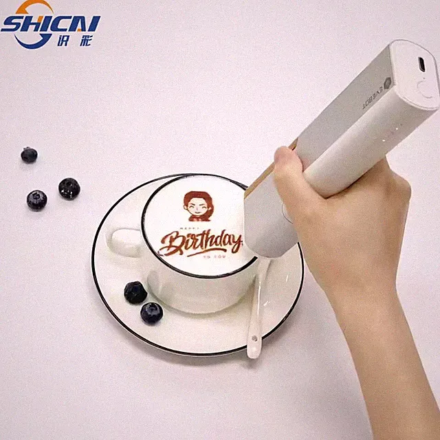 Handheld food printer 3D DIY cake biscuit bread coffee latte art printer