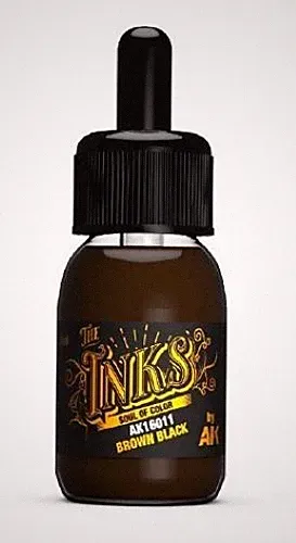 Inks Brown Black Acrylic 30ml Bottle