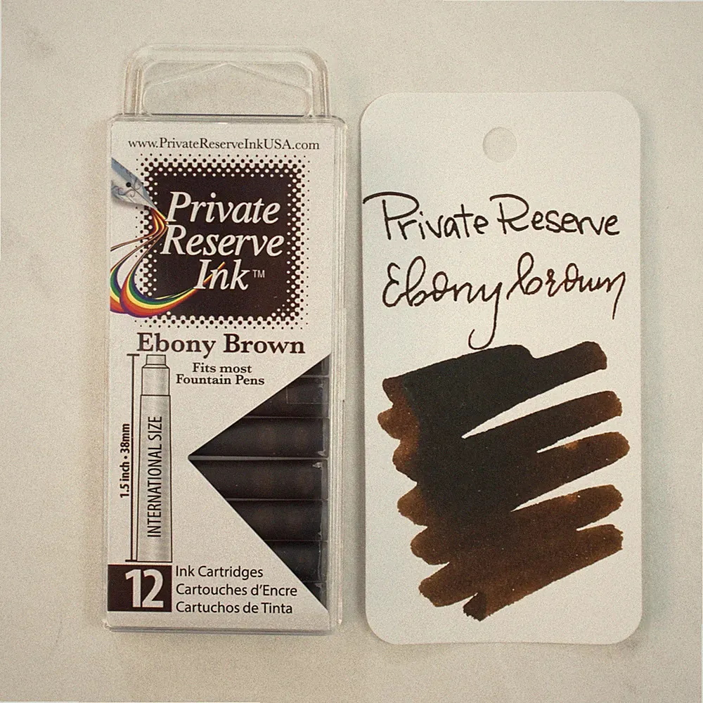Private Reserve Ink Cartridges - Ebony Brown