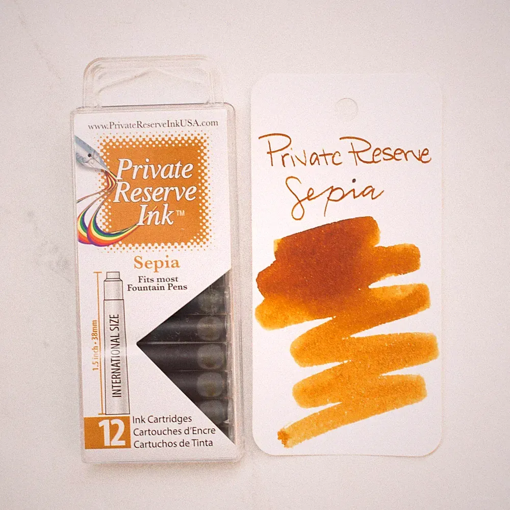 Private Reserve Ink Cartridges - Sepia Brown